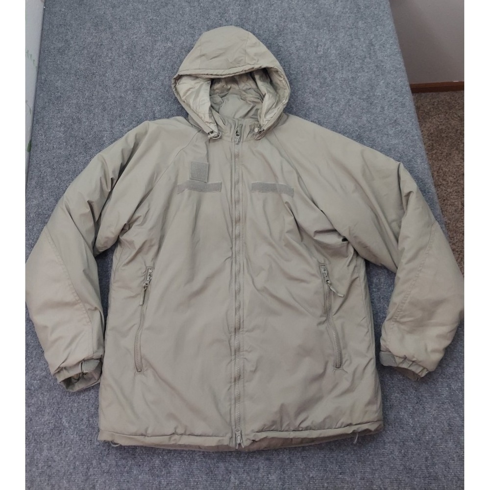 Military Parka Extreme Weather Gen 3 Coat Mens Medium Long Gray Primaloft ECWCS